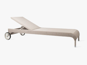 Плетеная откидная Садовая кровать с колесами