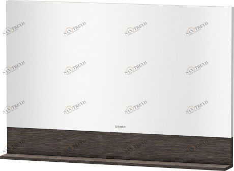 VE757007272 Vero Зеркало с полочкой внизу Дуб брашированный, натуральный шпон Duravit