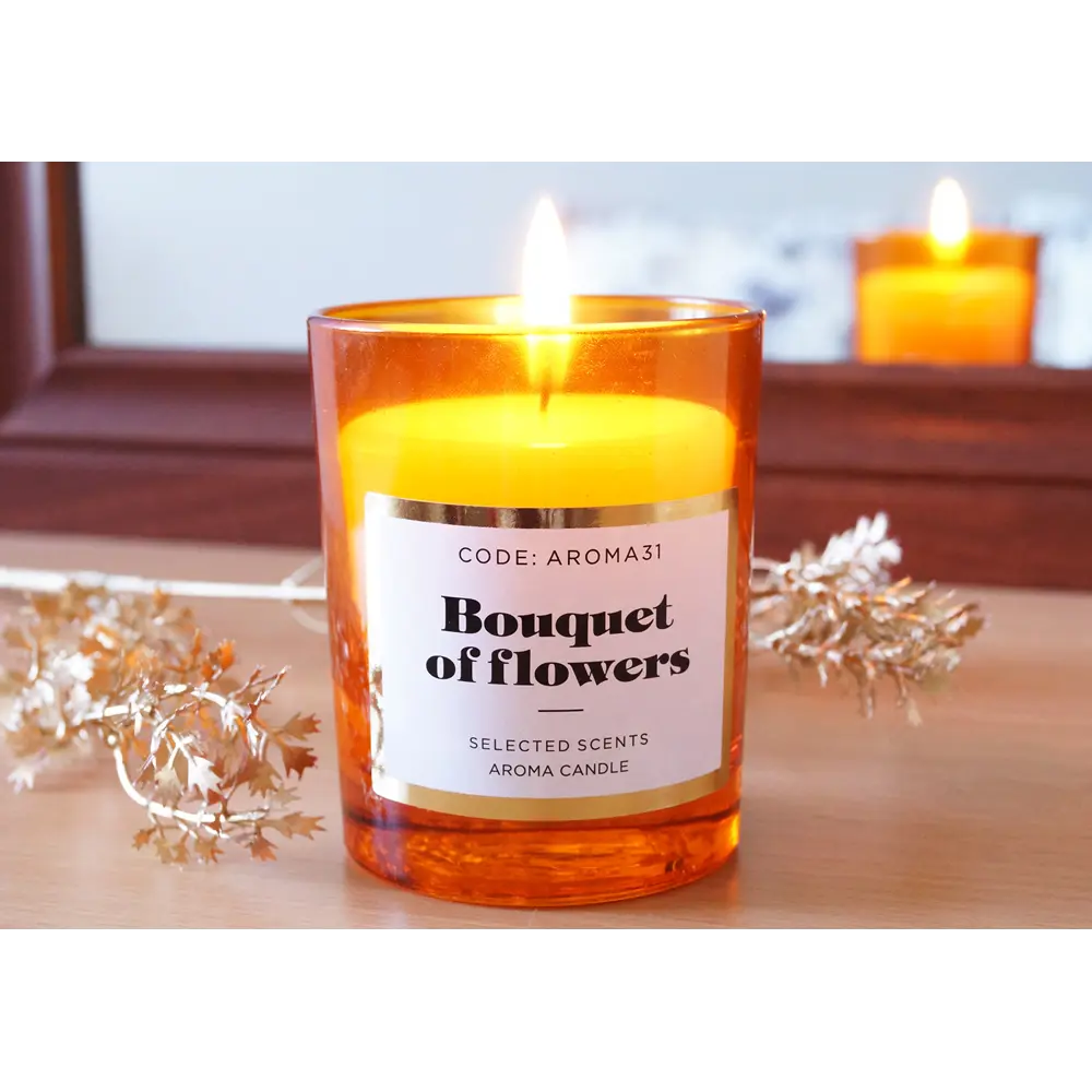 Свеча парафиновая Bouquet of flowers ароматическая 84010883 STLM-2111033 EVIS  - Вид №2