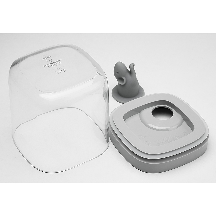 QL10345-CL-GY Контейнер для пищевых продуктов lucky mouse 0,6 л Qualy  - Вид №13