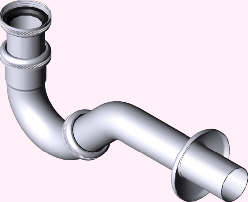 Канализационная арматура  Сифоны для умывальников и биде  Сифоны для биде VIEGA 103 781 Модель 5535 Santreyd  - Вид №3