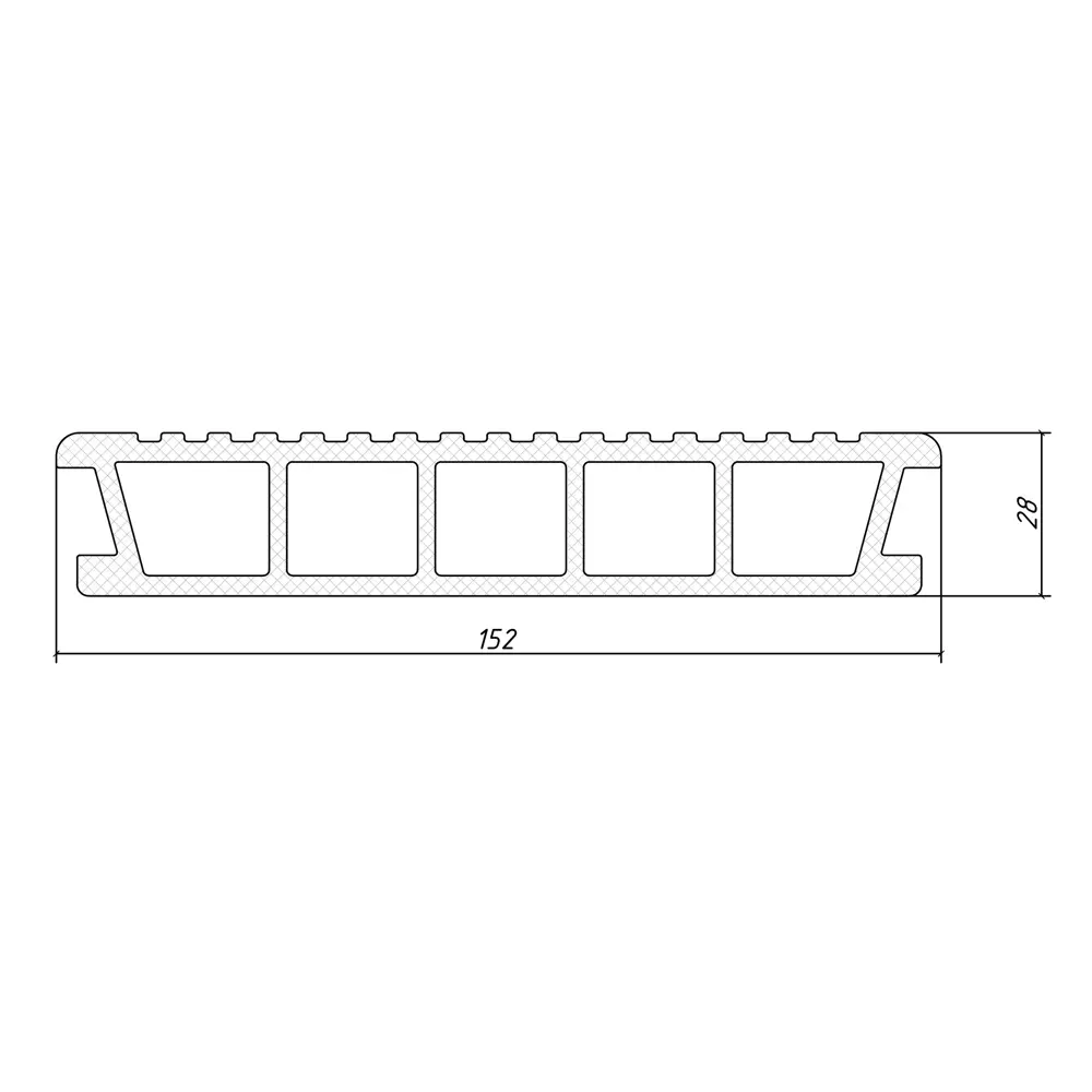 Террасная доска ДПК Terradeck цвет серый 3000x152x28 мм Вельвет 0.47 м² 89354138 STLM-2178034  - Вид №2