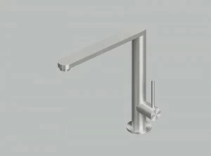 Quadrodesign Смеситель для кухни, устанавливаемый на столешницу, с поворотным изливом Kitchen inox