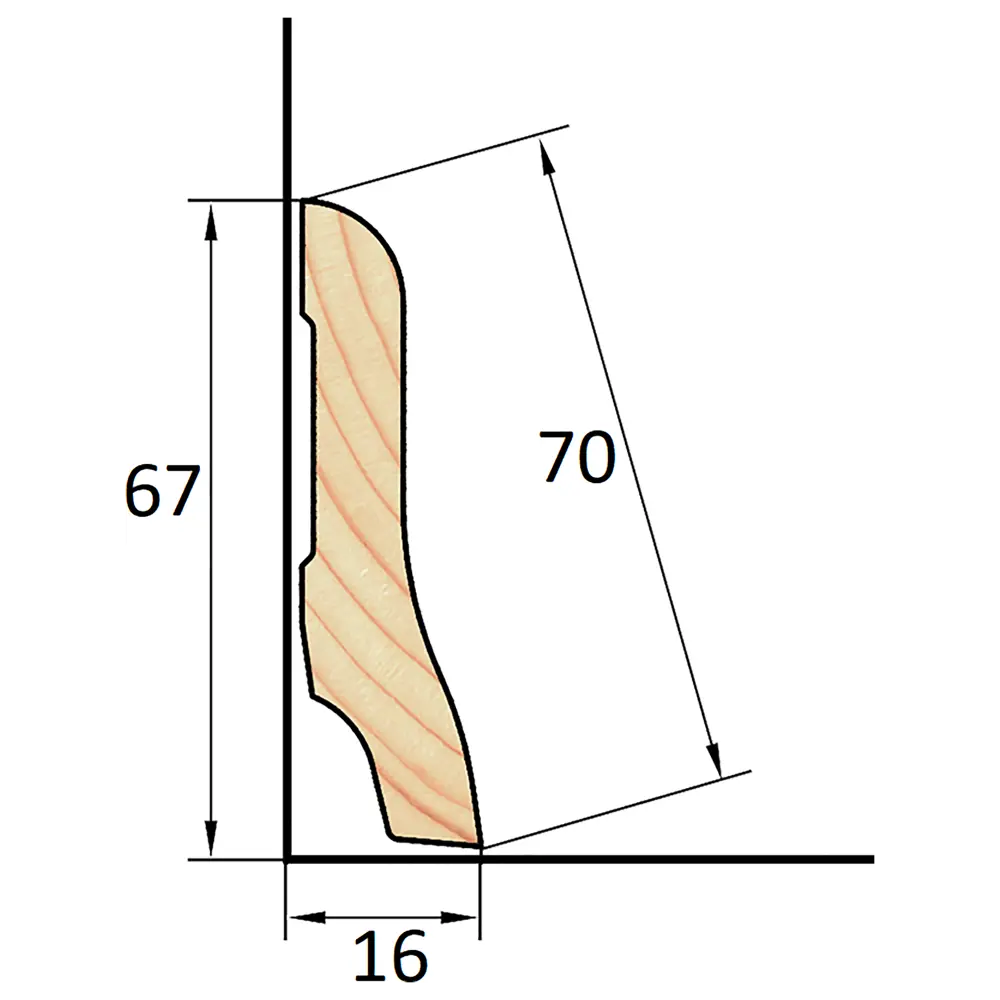АРЕЛАН | Широкий евро-плинтус из массива сосны для элегантной отделки 81960908 STLM-0015480 - Вид №3