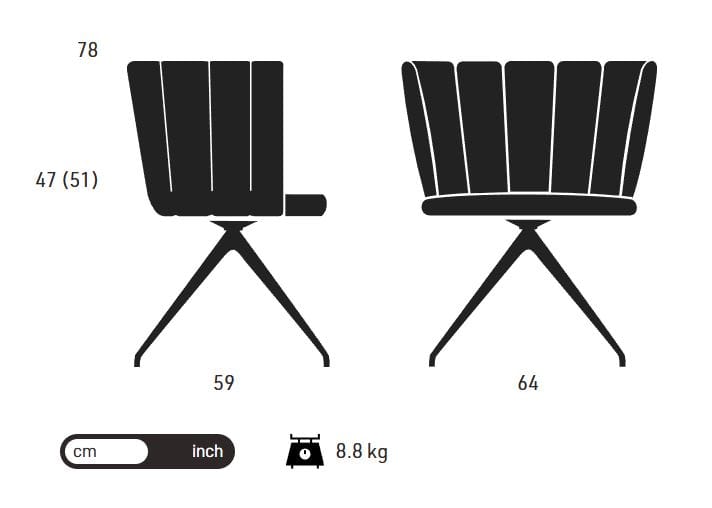 Поворотный стул с подлокотниками KFF ARCH-00086748 - Вид №13
