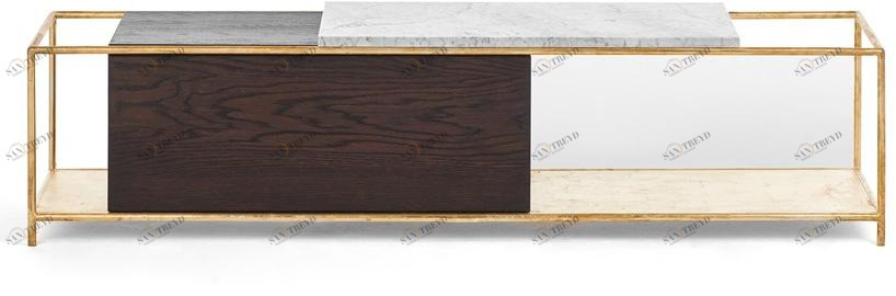 Milla & Milli Комод из массива дерева, мрамора и сусального золота Supreme sun-id-1485164