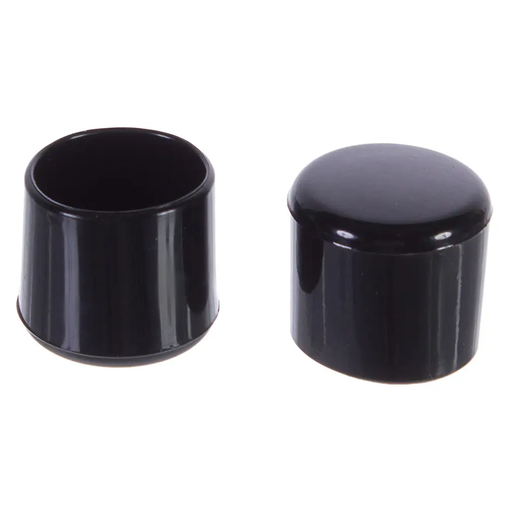 Насадки Standers 25 мм, круглые, пластик, цвет чёрный , 4 шт STLM-2209409