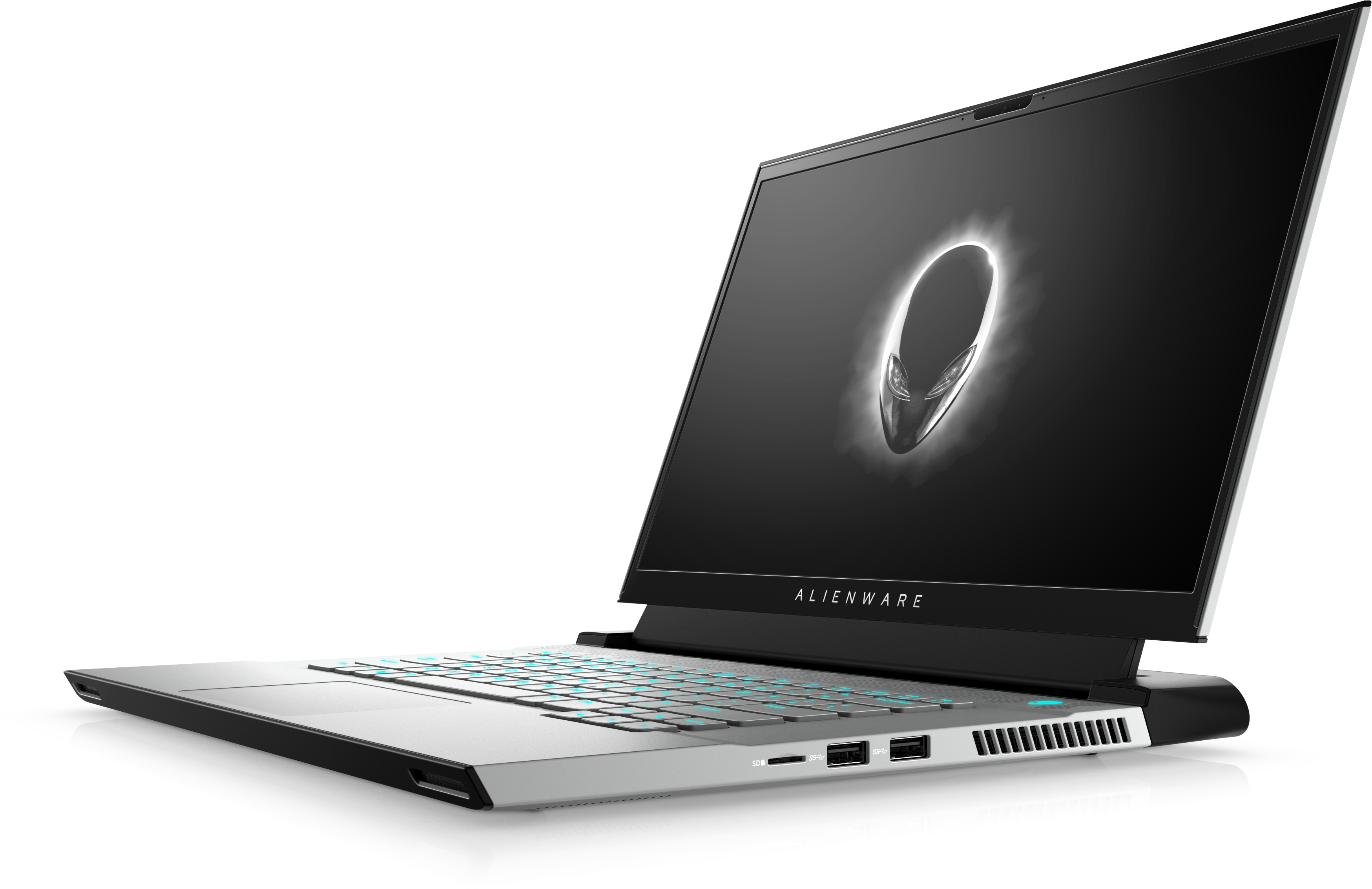 M15-2985 Alienware m15 r4 15.6"(1920x1080 300hz)/intel core i9 10980hk(2.4ghz)/32768mb/512ssdgb/nodvd/ext:nvidia geforce rtx3070(8192mb)/cam/bt/wifi/war 2y/2.11kg/lunar light/ win 10 home + backlit kbrd, 3ms, 300-nits Dell Santreyd  - Вид №2