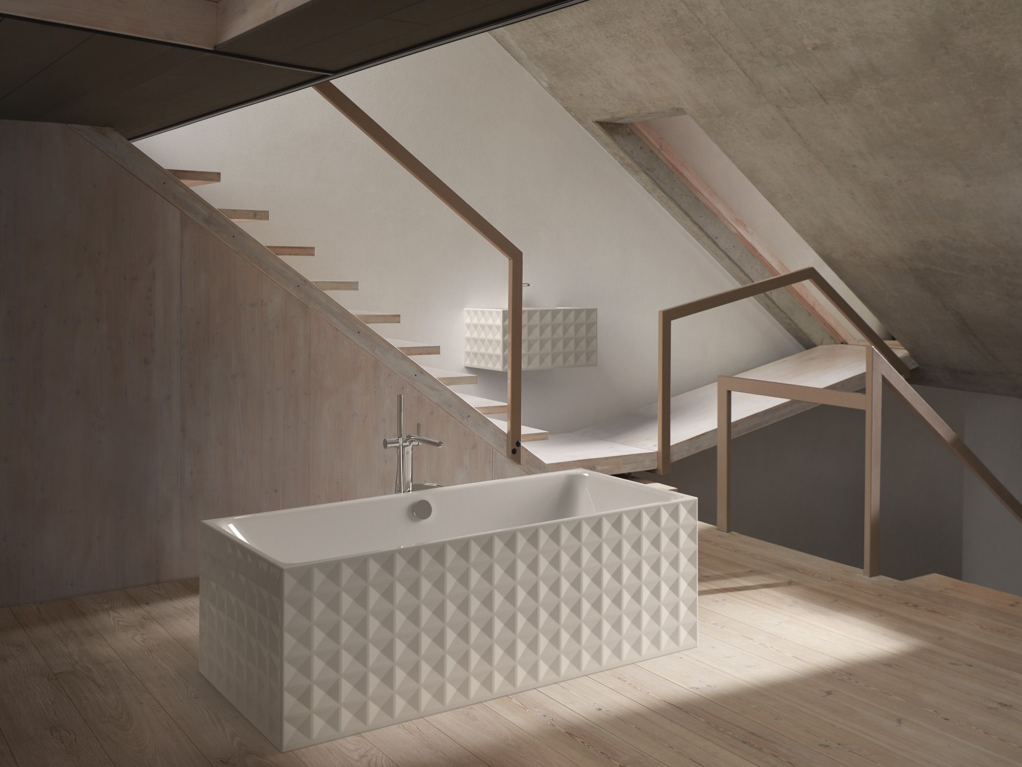 Прямоугольная эмалированная стальная ванна Bette BetteLoft Ornament ARCH-00024506 - Вид №6