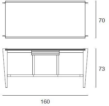 Pacini & Cappellini Прямоугольный стол из массива дерева  5470  - Вид №2