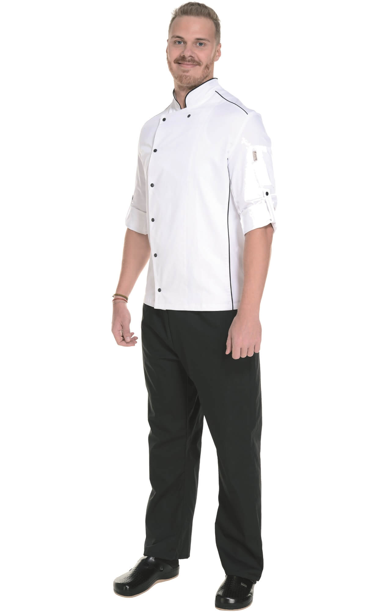 62612 Китель поварской white RICON  Одежда для поваров  размер 44 (XS)  - Вид №3