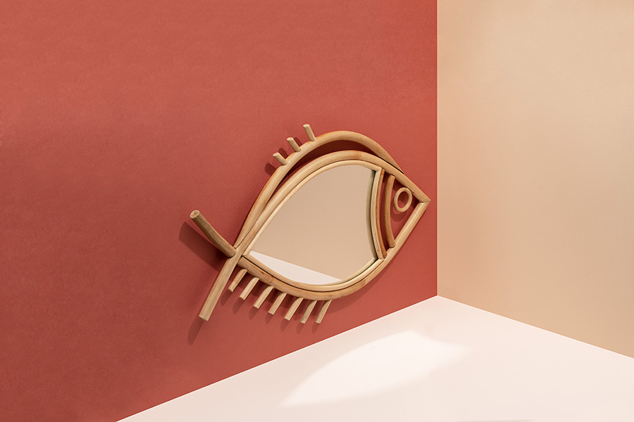 Зеркало настенное коричневое Tan-Tan XL DOIY ДИЗАЙНЕРСКИЕ 00-3880893 Коричневый  - Вид №2