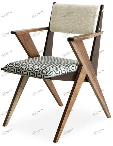 Essential Home Стул из орехового дерева с подлокотниками La dolce vita sun-id-1479027