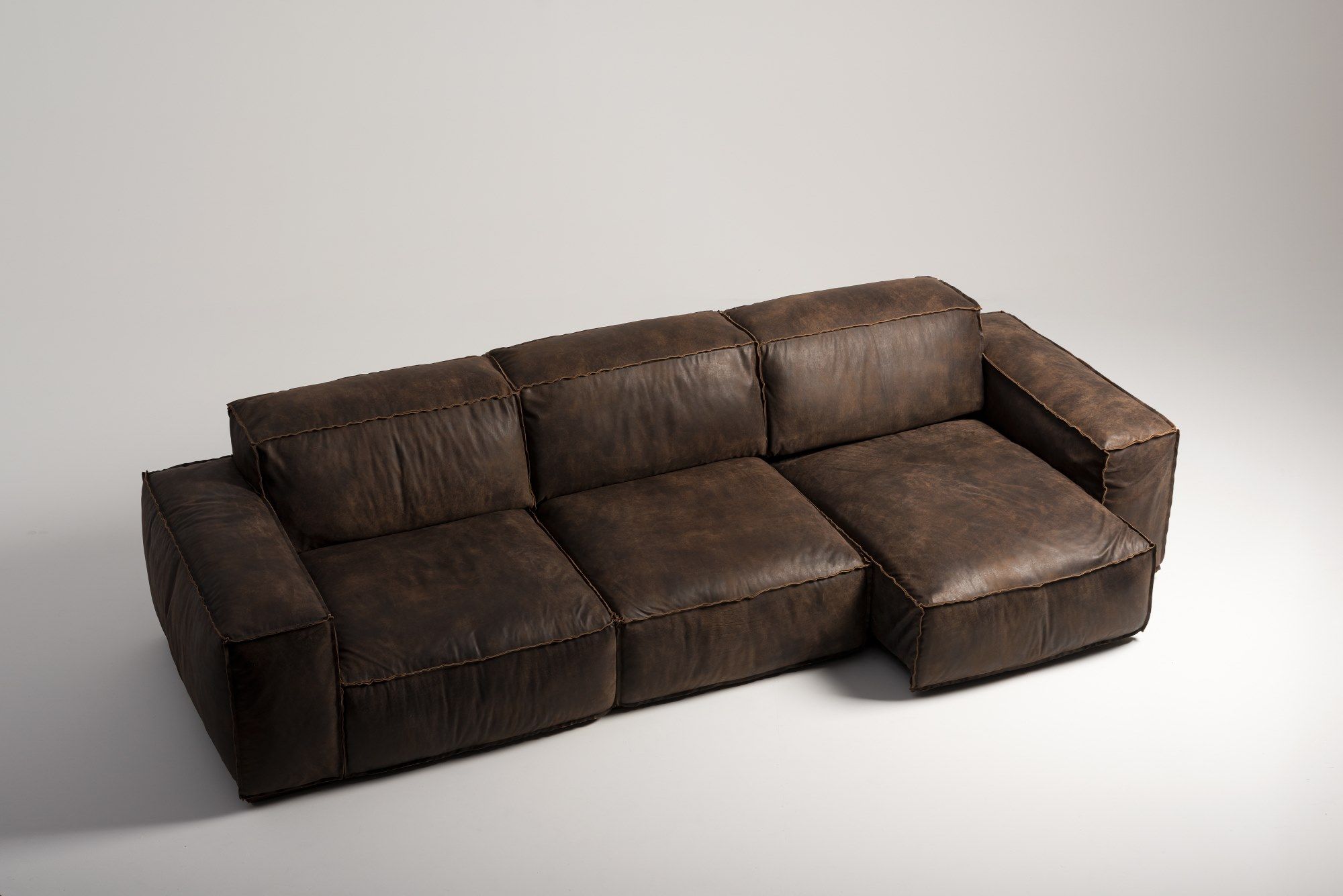 3-местный кожаный диван Mantellassi 1926 Placido ARCH-00138894 - Вид №10