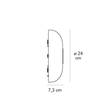 Светодиодный настенный светильник из опалового стекла FontanaArte Tropico ARCH-00119605 - Вид №18