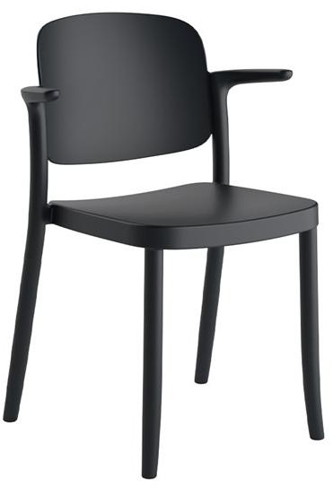 COLOS Стул из полипропилена штабелируемый с подлокотниками Piazza sun-id-1480609 - Вид №1