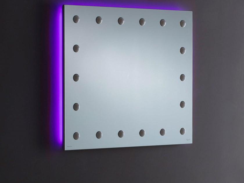 UNICA by Cantoni Прямоугольное настенное зеркало из анодированного алюминия со встроенной подсветкой Mh sun-id-1345626 - Вид №3