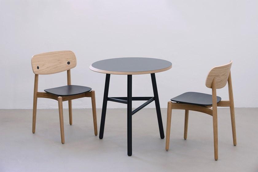 Bedont Двухцветный стул из бука с открытой спинкой Fizz B91801f2 - Вид №2