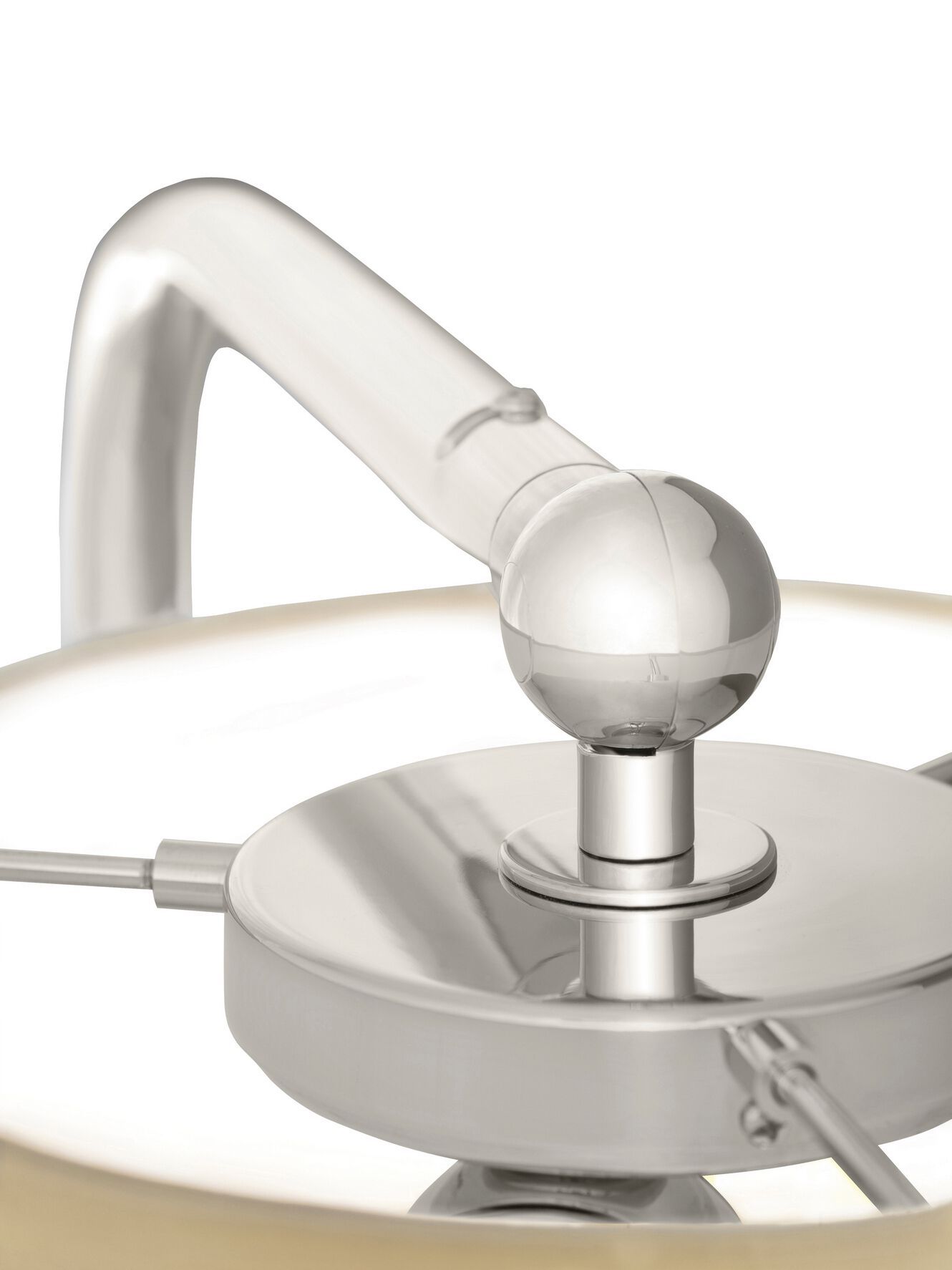 Регулируемая напольная лампа из металла и шелка Kalmar EGON ARCH-00094857 - Вид №1