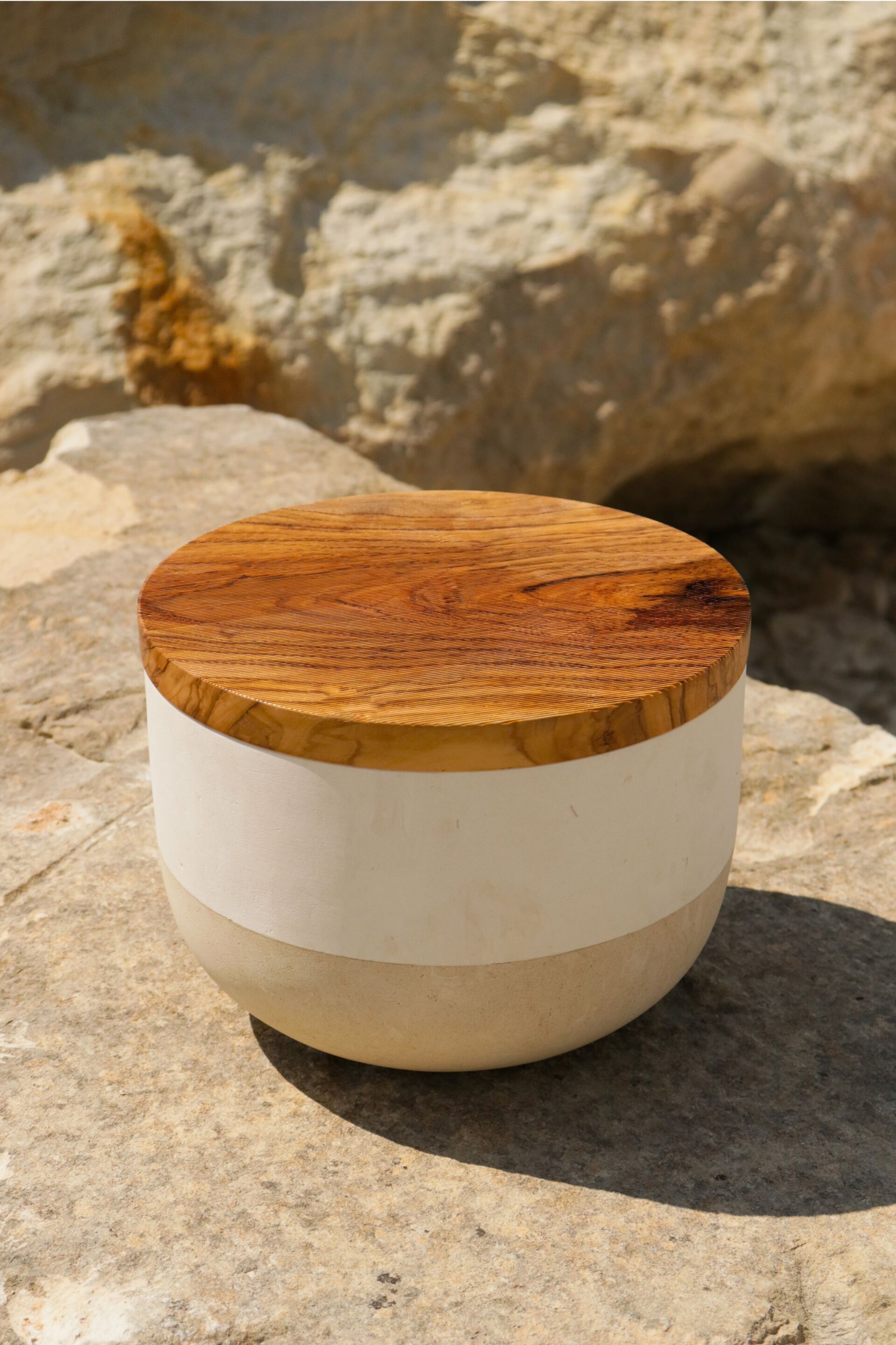 Контейнер для еды из камня Лечче и оливкового дерева PIMAR Rito ARCH-00114933 - Вид №7