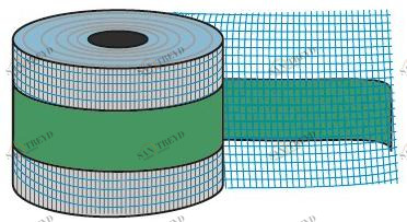 INDEX Лента уплотнительной крышки стыка с центральной резиновой вставкой sun-id-1445332