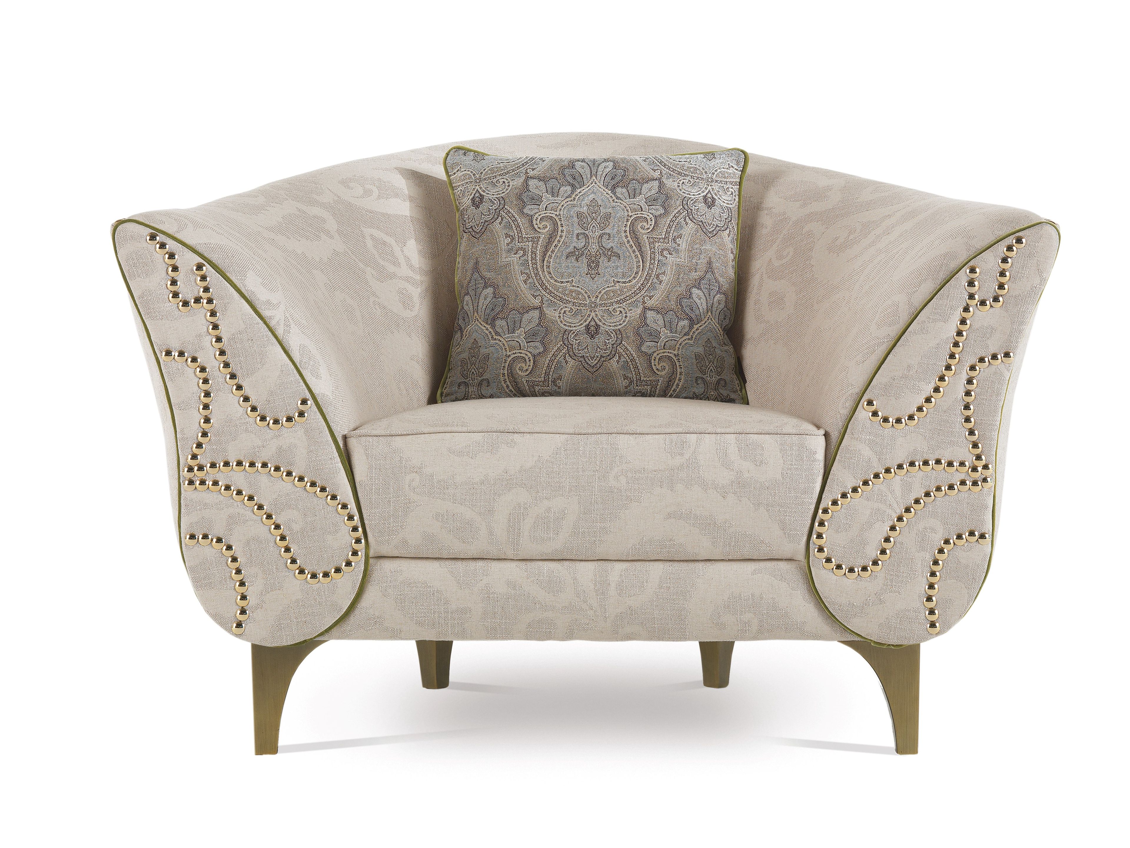 Тканевое кресло с подлокотниками ETRO Home Interiors ARCH-00027253