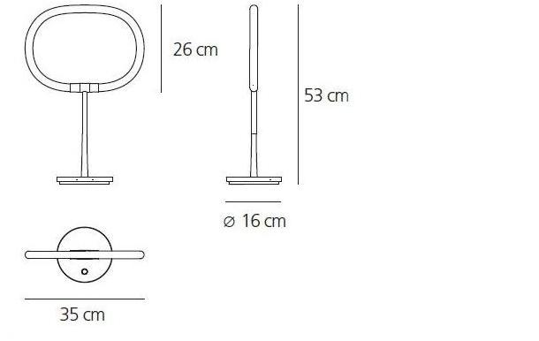 Artemide Настольная лампа регулируемая sun-id-1399051 - Вид №2