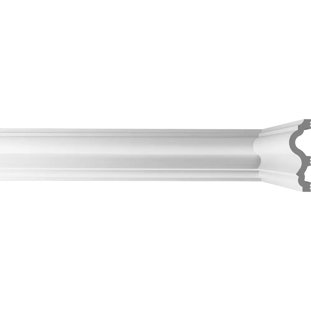 Молдинг настенный полистирол ударопрочный Bello Deco М6 белый 18x60x2000 мм STLM-2150238 - Вид №1