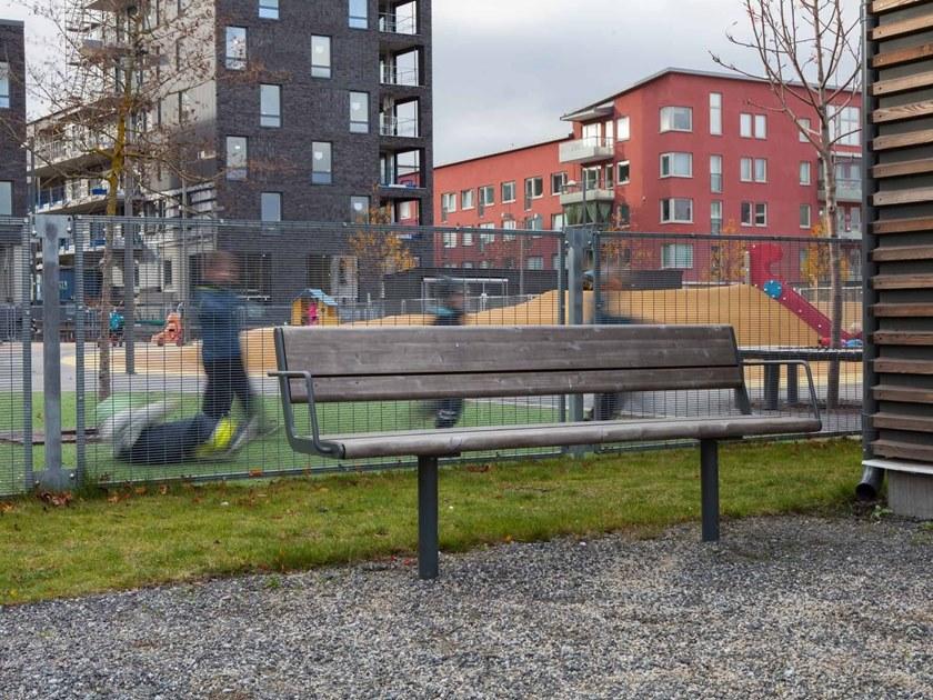 VESTRE Скамейка из дерева с подлокотниками April sun-id-1404637 - Вид №3