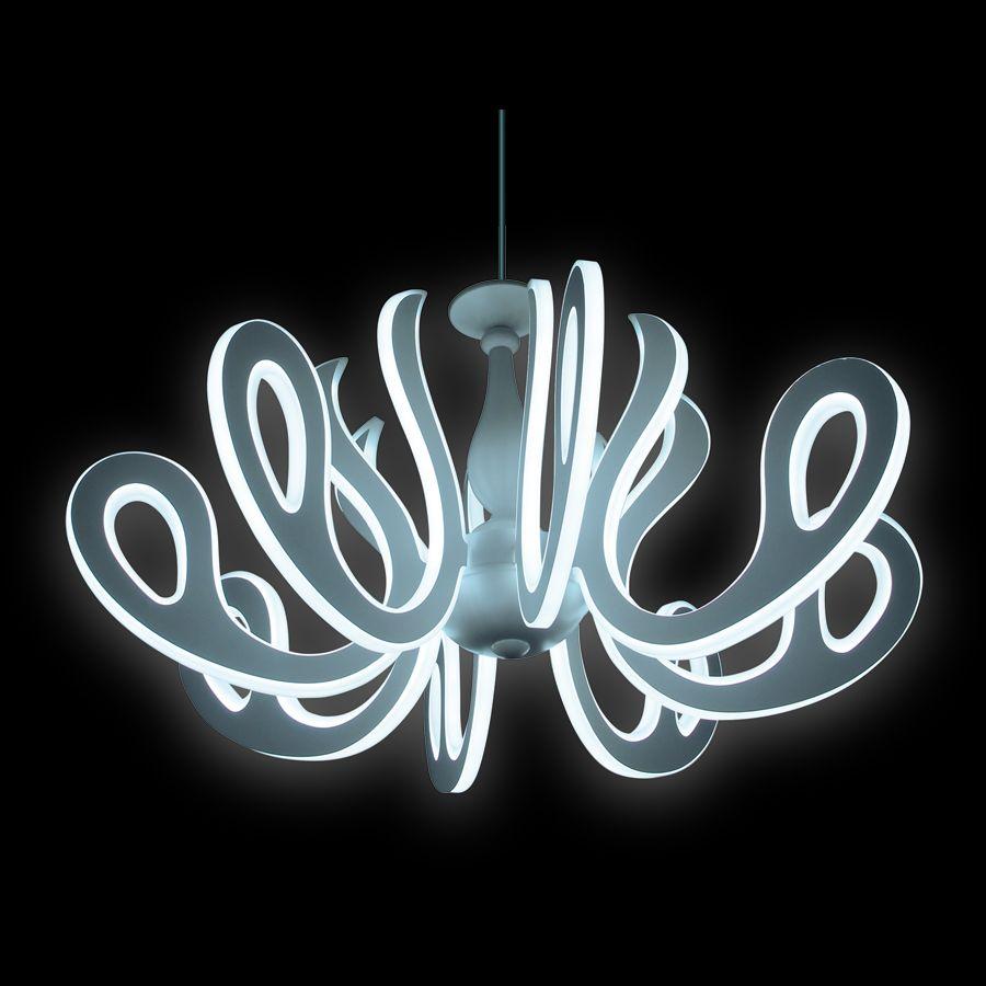 Потолочная светодиодная люстра Ambrella light Orbital Classic FK82/8 WH 504W D820 AMBRELLA LIGHT ДИЗАЙНЕРСКИЕ, ORBITAL CLASSIC 220086 Белый  - Вид №1