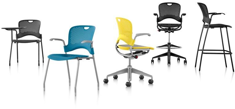 Herman Miller Поворотный офисный стул из нейлона с 5 спицами и подлокотниками Caper sun-id-1506832 - Вид №9