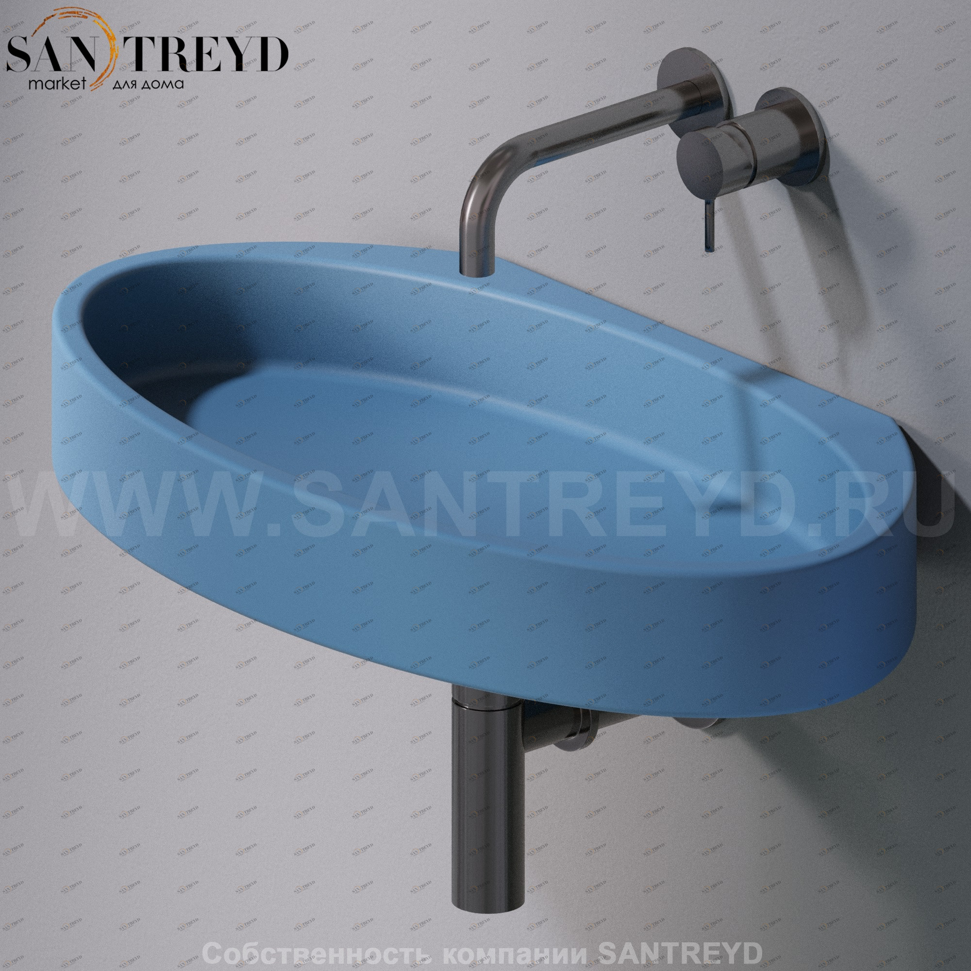 L015T1RPV4.141 Подвесная раковина настенная овальная A. e T. Italia P35 AeT ITALIA