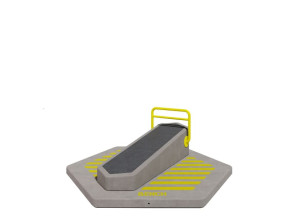 Бетонная наклонная скамья