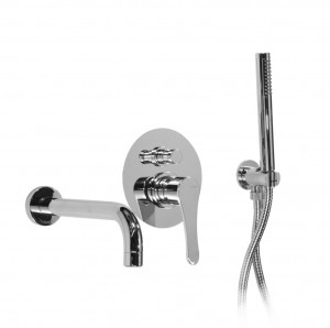 14530 / ДНР Встраиваемый смеситель для ванны и душа с дуплексным душем. Bongio O’Clock