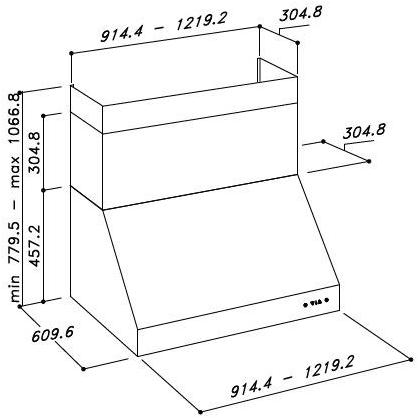 Fulgor Milano Настенная вытяжка из нержавеющей стали с сенсорным управлением sun-id-1418689 - Вид №2