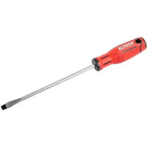 Отвертка прямая Elitech 211108 SL8x200 мм с магнитным наконечником 89407114