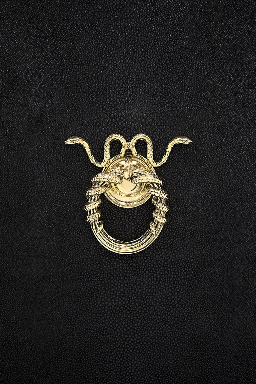 KOKET Буфет из лакированной кожи с распашными дверцами sun-id-1368501 - Вид №4