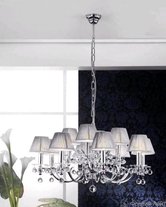 Orion LU 2144/8+4 chrom KRISTALLDESIGN люстра подвесная 86817