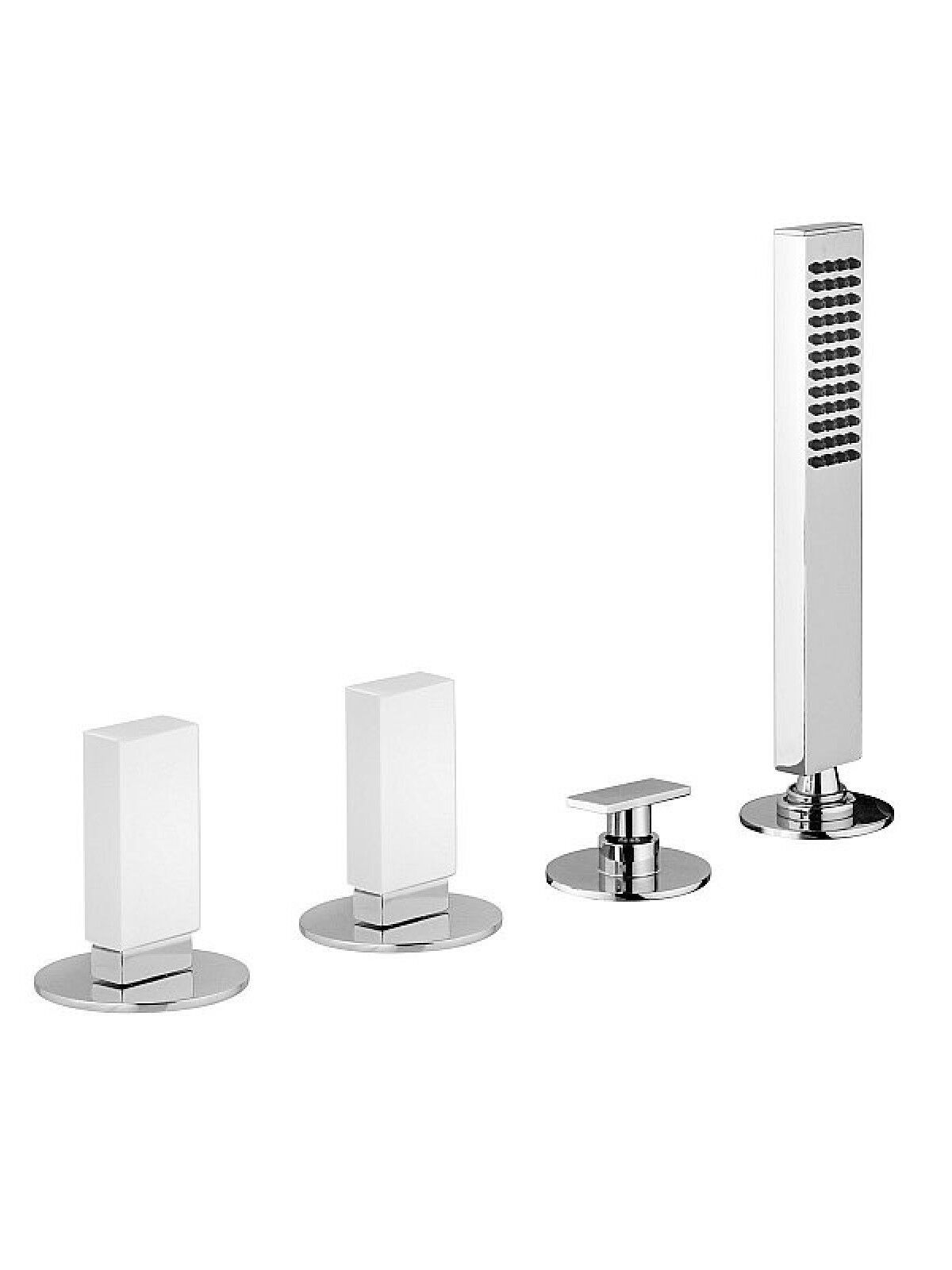 Смеситель для ванны с 4 отверстиями и переключателем Rubinetterie Frattini Vita Due ARCH-00004670 - Вид №5