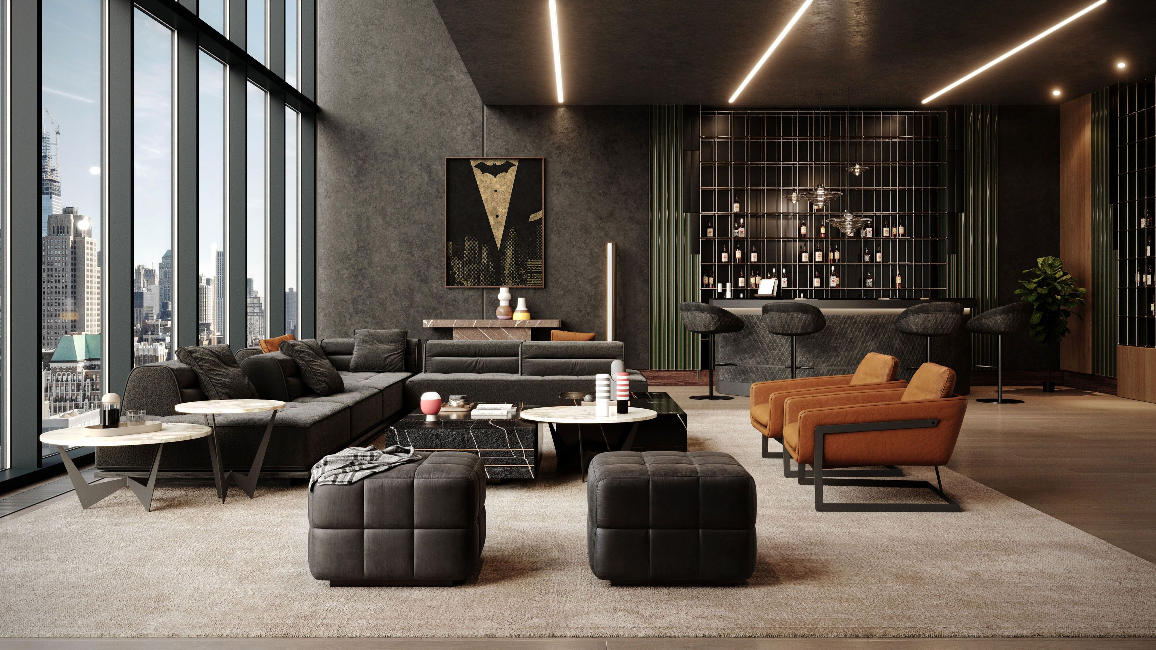 Кожаное кресло Wayne Enterprises Home Collection WE-113 ARCH-00144045 - Вид №3