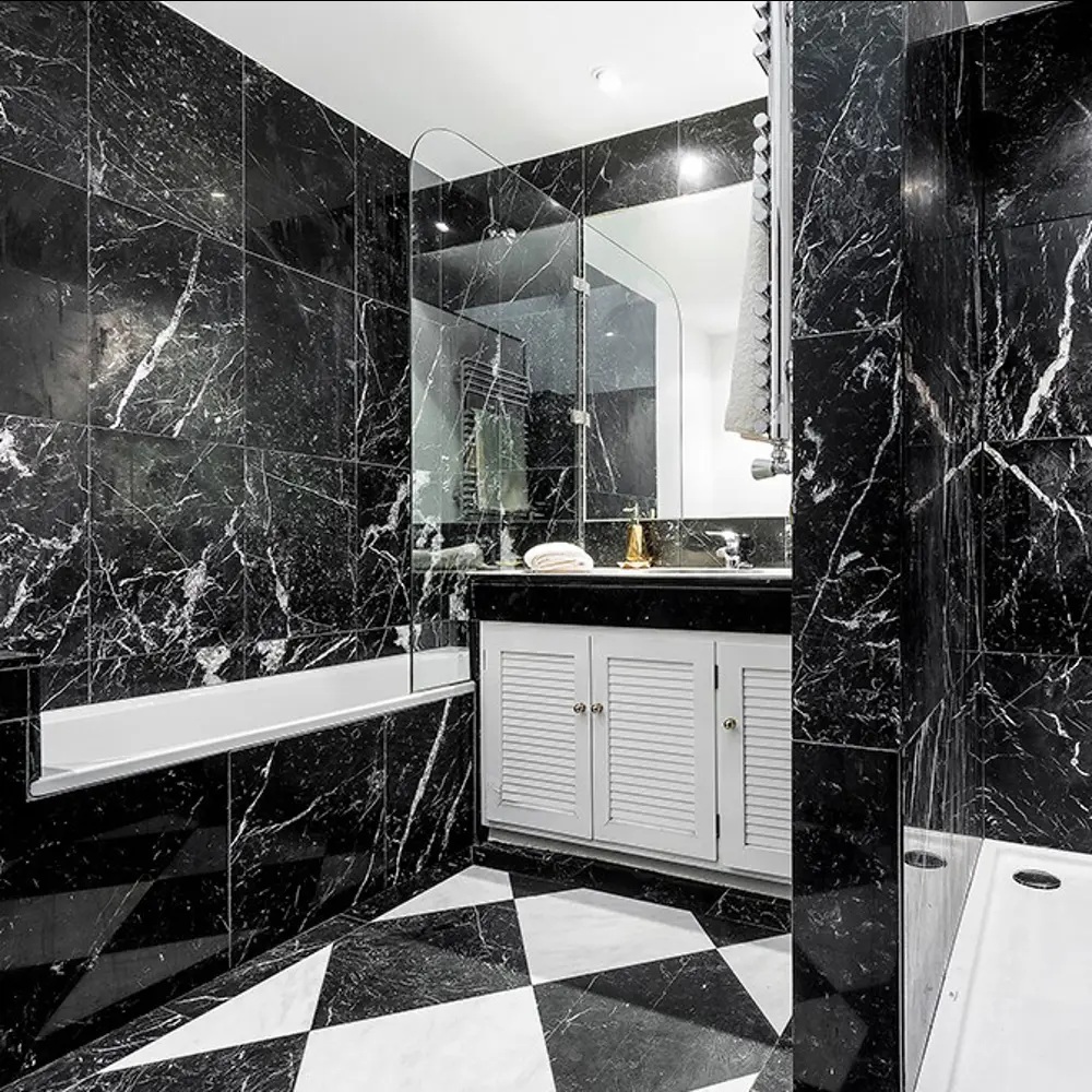 LAKO DECOR - Самоклеящиеся панели «Черный мрамор» для стен и пола 87289076 STLM-0073639 - Вид №3