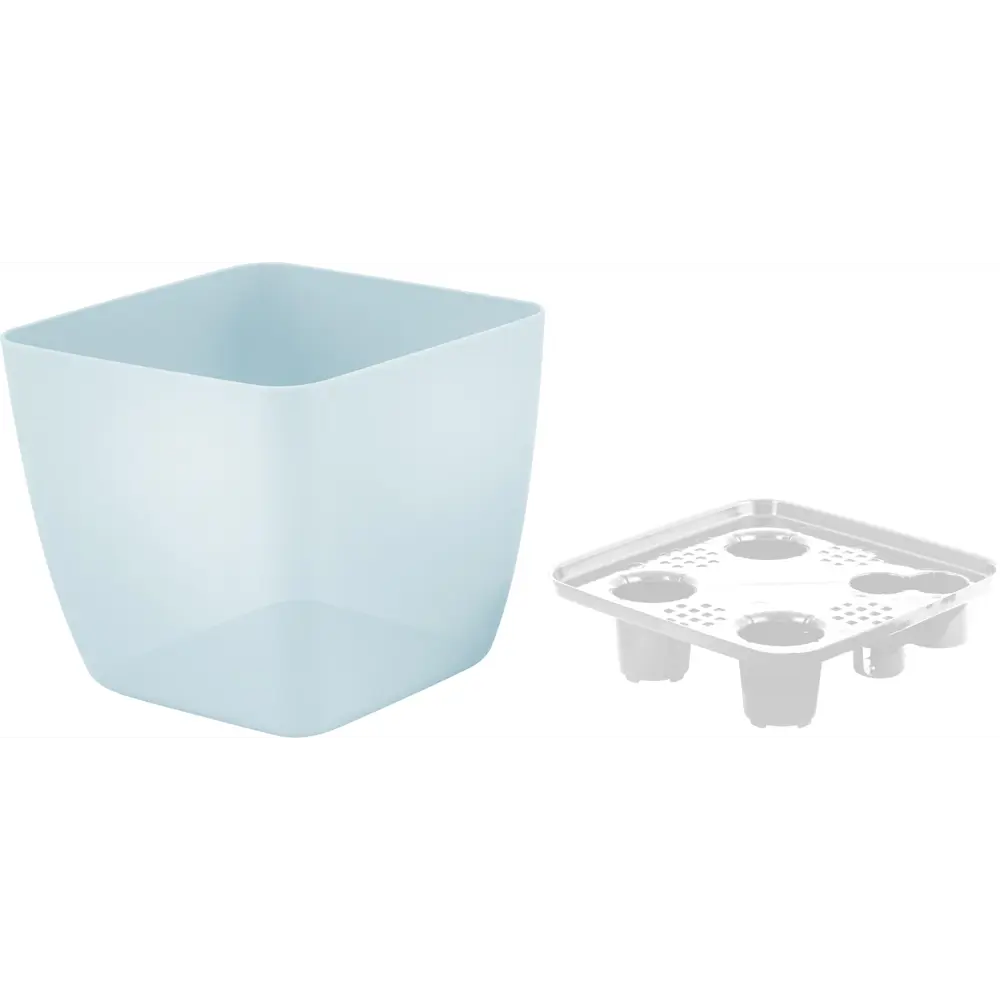 INGREEN Vienna Orchid — голубой керамический горшок с поддоном 89351660 STLM-0959533