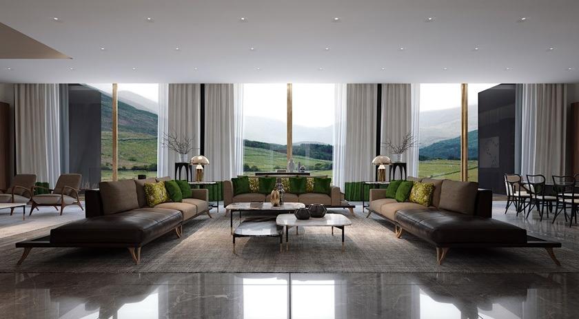 Bellotti Ezio 3-х местный тканевый диван Gea 2019-05 - Вид №1