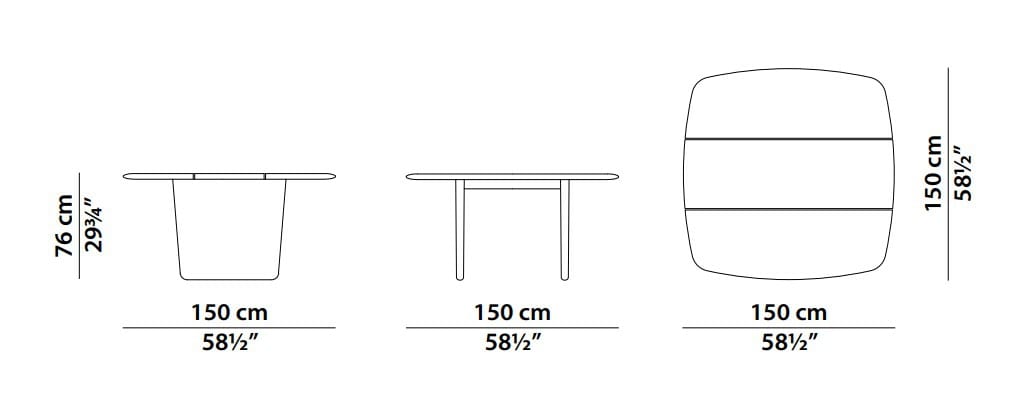 Квадратный стол Baxter Nairobi Outdoor ARCH-00072334 - Вид №5
