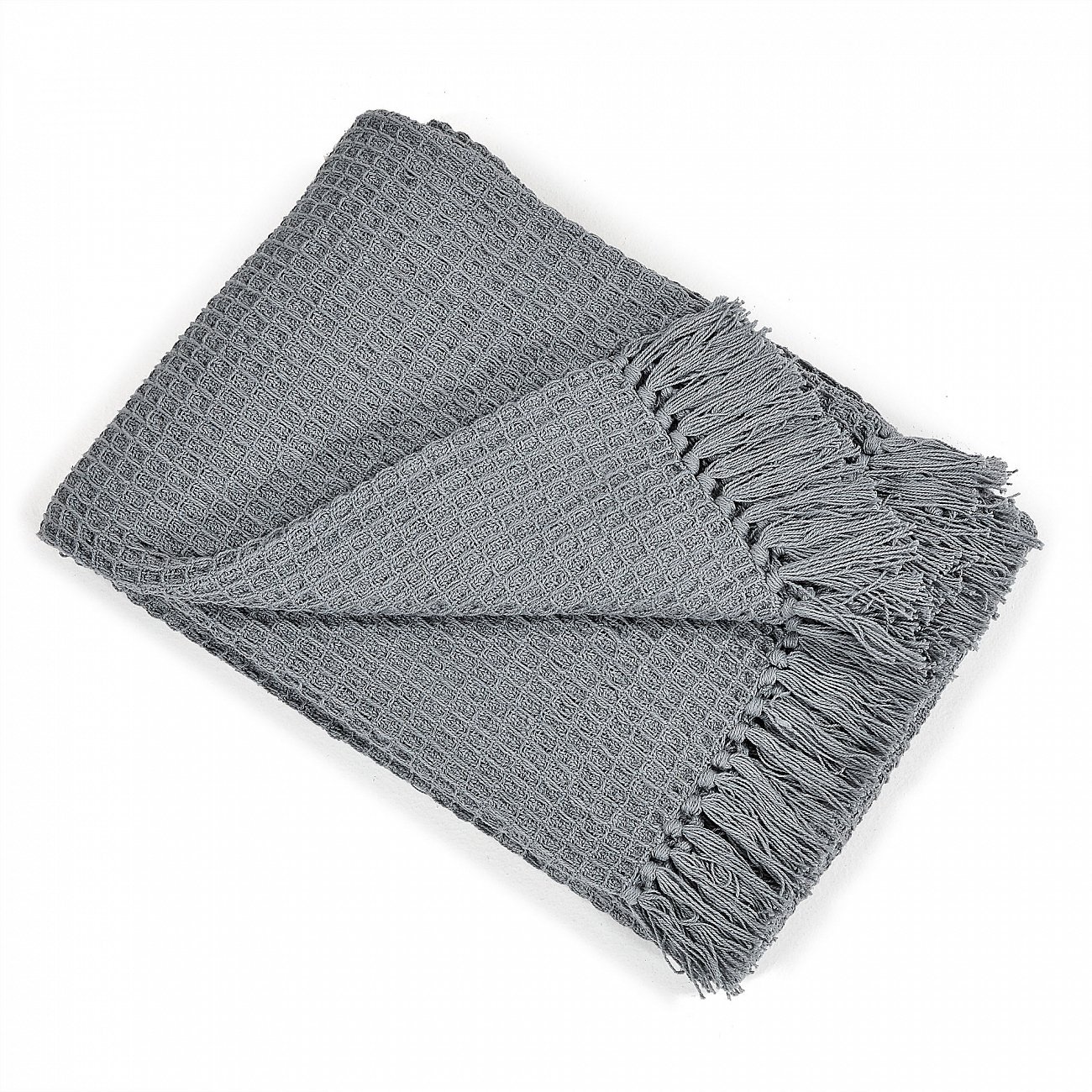 Плед Shallow 130x170 серый от La Forma LA FORMA SHALLOW, ОДНОТОННЫЕ 298812 Серый  - Вид №5