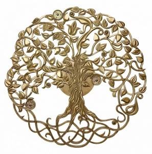 Панно декоративное золото Arbol IN SHAPE ÁRBOL 00-3860088 Золото