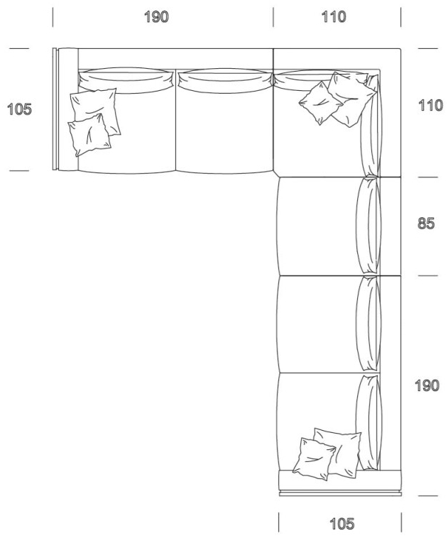 Former In Italia Модульный угловой диван в бархате Manfredi sun-id-1489544 - Вид №2