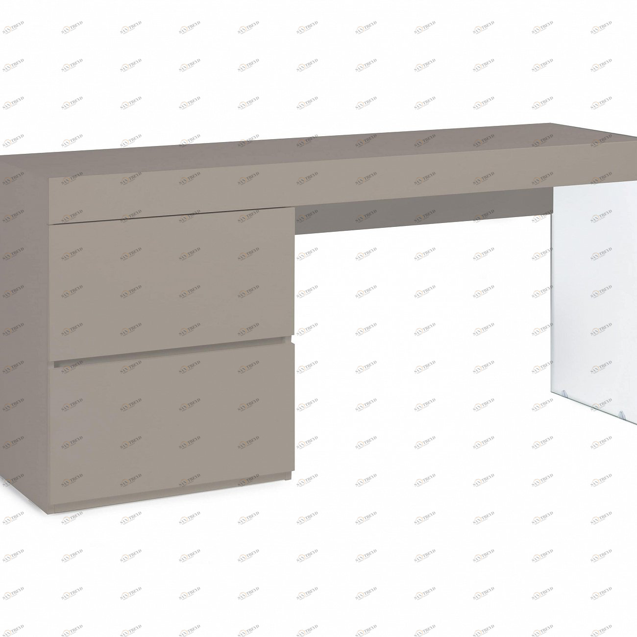 Письменный стол с ящиками коричневый Personalidad от Angel Cerda ANGEL CERDA  241799 Бежевый 