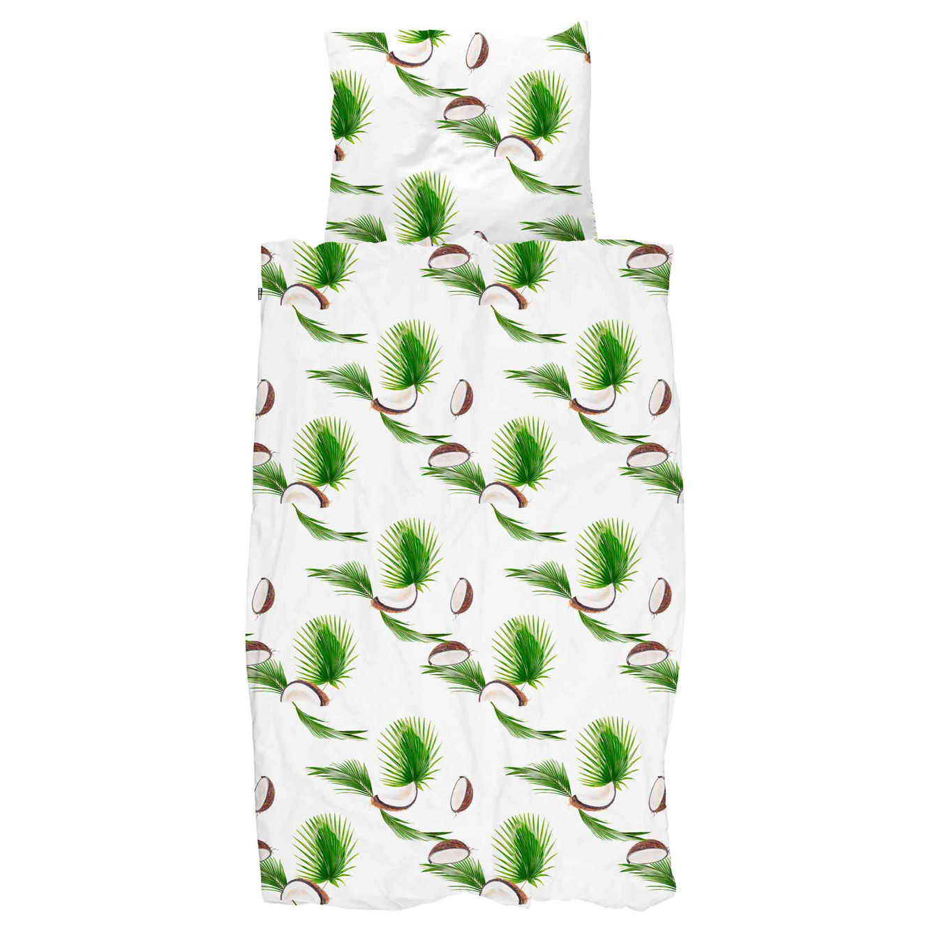 Детское постельное белье односпальное "Кокос" 150х200 см SNURK  335434 Белый;зеленый  - Вид №4