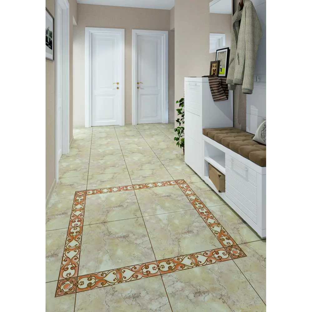 Бордюр напольный LB Ceramics Санторини 10x45 см матовый цвет бежевый STLM-2172197 - Вид №3